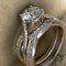 1.1ct Brilliant Diamond Gold Bridal Set - 01US25